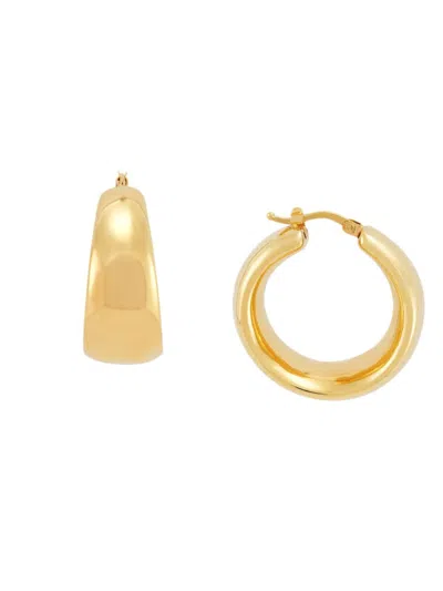 Saks Fifth Avenue Women's 14k Goldplated Sterling Silver Chunky Huggie Earrings
