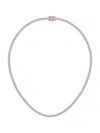 Saks Fifth Avenue Women's 14k Rose Gold & Lab-grown Diamond Tennis Necklace In 10 Tcw