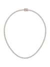 Saks Fifth Avenue Women's 14k Rose Gold & Lab-grown Diamond Tennis Necklace In 20 Tcw