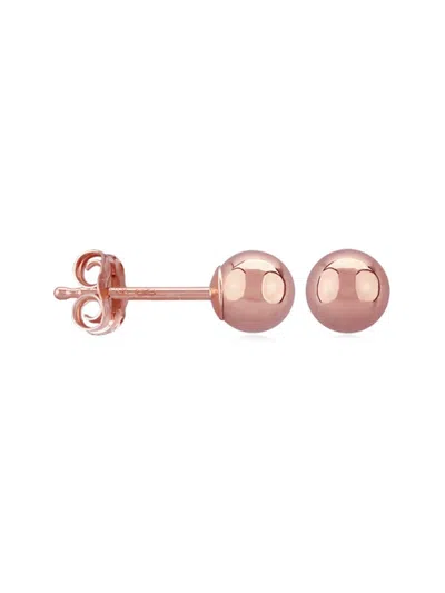 Saks Fifth Avenue Women's 14k Rose Gold Ball Stud Earrings