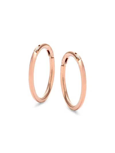 Saks Fifth Avenue Women's 14k Rose Gold Hoop Earrings