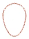 Saks Fifth Avenue Women's 14k Rose Gold Paperclip Chain Necklace In Rose Gold