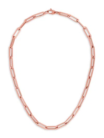 Saks Fifth Avenue Women's 14k Rose Gold Paperclip Chain Necklace