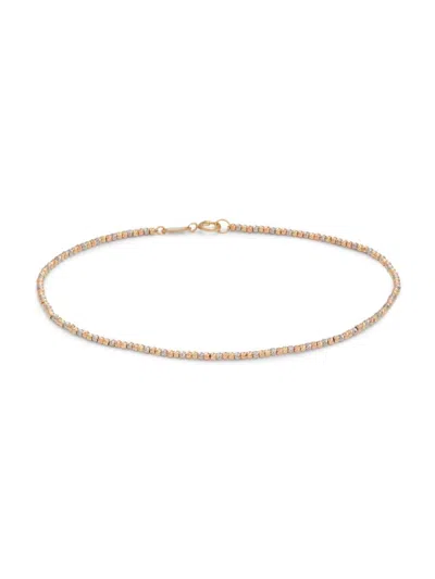 Saks Fifth Avenue Women's 14k Tri Tone Gold Beaded Bracelet