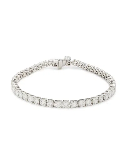 Saks Fifth Avenue Women's 14k White & 7.95 Tcw Lab Grown Diamond Bracelet In White Gold