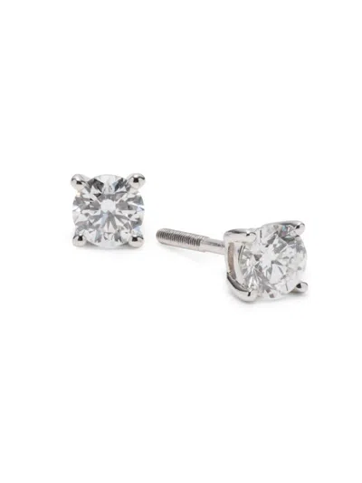Saks Fifth Avenue Women's 14k White Gold 0.46 Tcw Lab-grown Diamond Stud Earrings