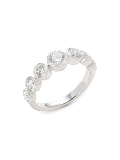 Saks Fifth Avenue Women's 14k White Gold 1.95 Tcw Bezel Lab-grown Diamond Band Ring