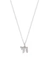 Saks Fifth Avenue Women's 14k White Gold & 0.06 Tcw Diamond Pendant Necklace In White Gold