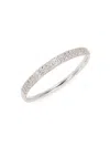 Saks Fifth Avenue Women's 14k White Gold & 0.13 Tcw Diamond Ring In White Gold