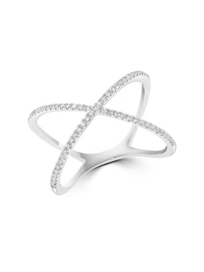 Saks Fifth Avenue Women's 14k White Gold & 0.14 Tcw Diamond Ring