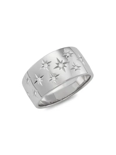 Saks Fifth Avenue Women's 14k White Gold & 0.17 Tcw Diamond Ring