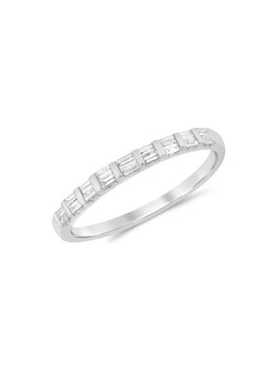 Saks Fifth Avenue Women's 14k White Gold & 0.2 Tcw Diamond Band Ring