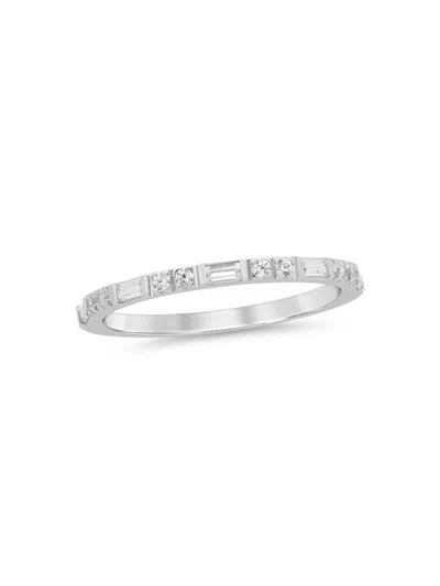 Saks Fifth Avenue Women's 14k White Gold & 0.20 Tcw Diamond Band Ring