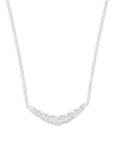 Saks Fifth Avenue Women's 14k White Gold & 0.23 Tcw Lab Grown Diamond Pendant Necklace