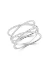 Saks Fifth Avenue Women's 14k White Gold & 0.29 Tcw Diamond Ring