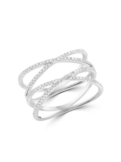 Saks Fifth Avenue Women's 14k White Gold & 0.29 Tcw Diamond Ring
