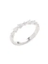 Saks Fifth Avenue Women's 14k White Gold & 0.29 Tcw Lab Grown Diamond Ring In White Gold