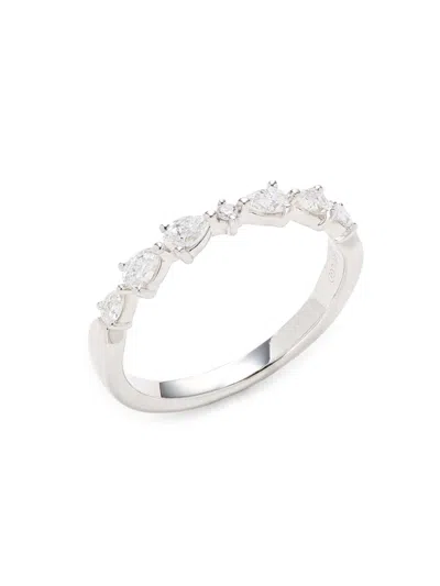 Saks Fifth Avenue Women's 14k White Gold & 0.29 Tcw Lab Grown Diamond Ring