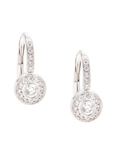 Saks Fifth Avenue Women's 14k White Gold & 0.33 Tcw Diamond Earrings