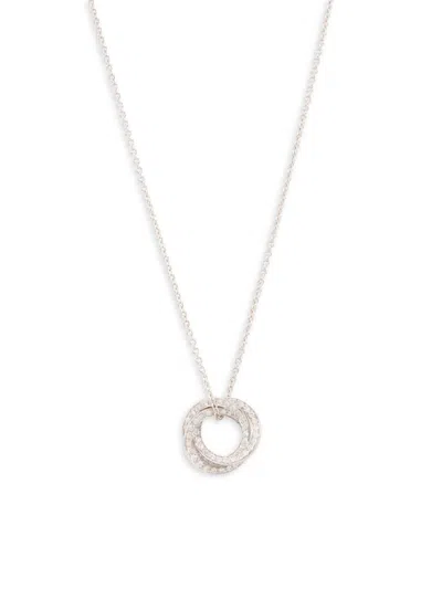 Saks Fifth Avenue Women's 14k White Gold & 0.33 Tcw Diamond Pendant Necklace