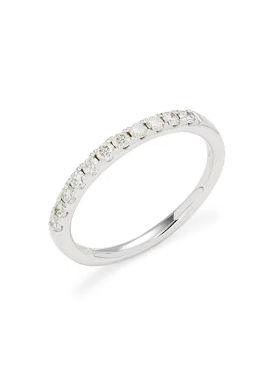 Saks Fifth Avenue Women's 14k White Gold & 0.33 Tcw Diamond Wedding Ring