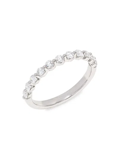 Saks Fifth Avenue Women's 14k White Gold & 0.33 Tcw Lab Grown Diamond Band Ring