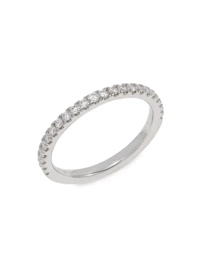 Saks Fifth Avenue Women's 14k White Gold & 0.33 Tcw Lab Grown Diamond Band Ring