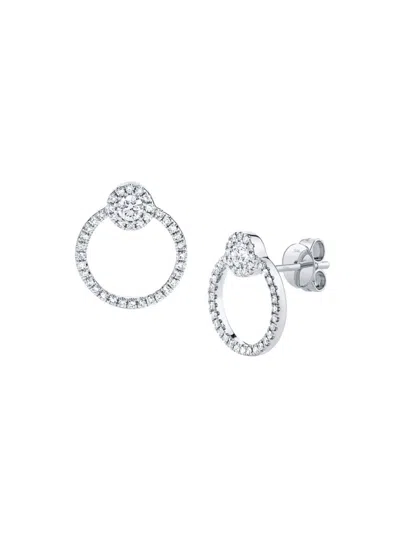Saks Fifth Avenue Women's 14k White Gold & 0.39 Tcw Diamond Drop Earrings