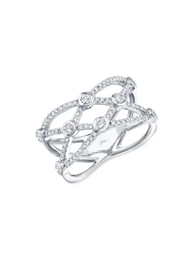 Saks Fifth Avenue Women's 14k White Gold & 0.42 Tcw Diamond Ring