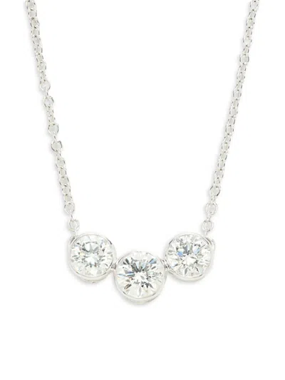 Saks Fifth Avenue Women's 14k White Gold & 0.45 Tcw Lab Grown Diamond Pendant Necklace