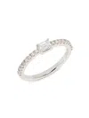Saks Fifth Avenue Women's 14k White Gold & 0.45 Tcw Lab-grown Diamond Ring In White Gold