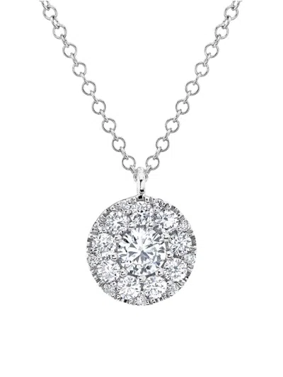 Saks Fifth Avenue Women's 14k White Gold & 0.5 Tcw Diamond Pendant Necklace/18"