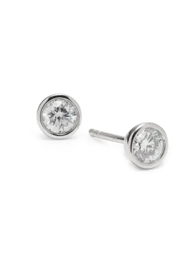 Saks Fifth Avenue Women's 14k White Gold & 0.5 Tcw Diamond Stud Earrings