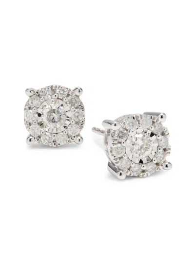 Saks Fifth Avenue Women's 14k White Gold & 0.5 Tcw Diamond Stud Earrings