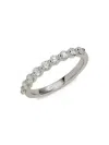 Saks Fifth Avenue Women's 14k White Gold & 0.5 Tcw Lab Grown Diamond Band Ring In White Gold