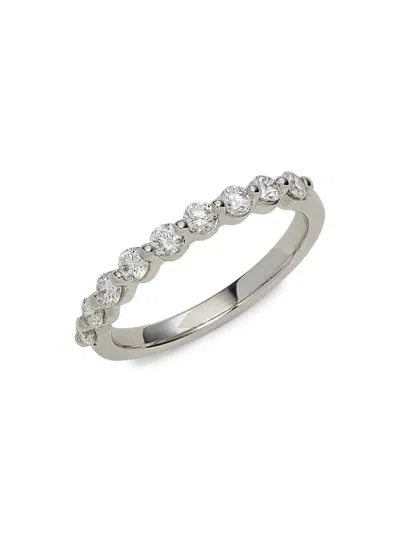Saks Fifth Avenue Women's 14k White Gold & 0.5 Tcw Lab Grown Diamond Band Ring