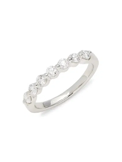 Saks Fifth Avenue Women's 14k White Gold & 0.5 Tcw Lab Grown Diamond Band Ring