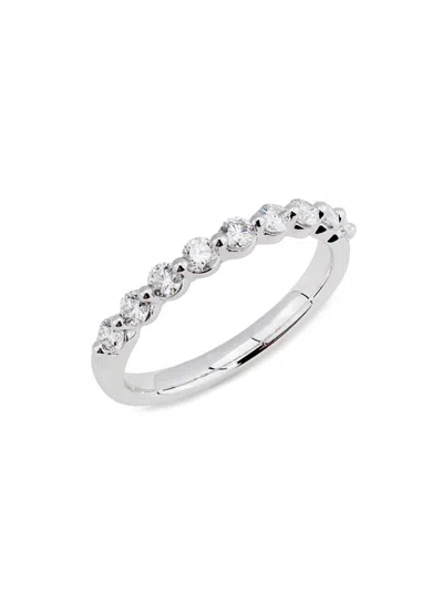 Saks Fifth Avenue Women's 14k White Gold & 0.5 Tcw Lab-grown Diamond Ring