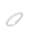 Saks Fifth Avenue Women's 14k White Gold & 0.5 Tcw Lab Grown Diamond Ring In White Gold