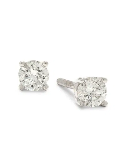 Saks Fifth Avenue Women's 14k White Gold & 0.5 Tcw Lab Grown Diamond Stud Earrings