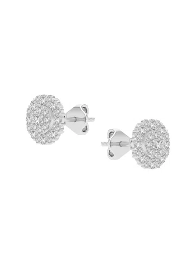 Saks Fifth Avenue Women's 14k White Gold & 0.50 Tcw Diamond Stud Earrings