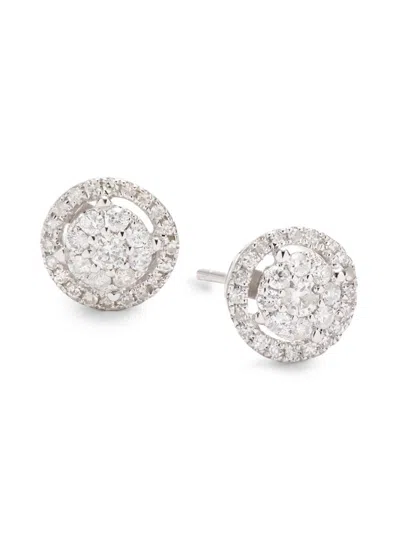 Saks Fifth Avenue Women's 14k White Gold & 0.51 Tcw Diamond Stud Earrings