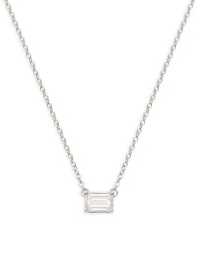 Saks Fifth Avenue Women's 14k White Gold & 0.62 Tcw Lab Grown Diamond Necklace