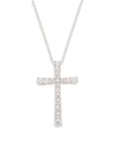 Saks Fifth Avenue Women's 14k White Gold & 0.69 Tcw Lab Grown Diamond Pendant Necklace