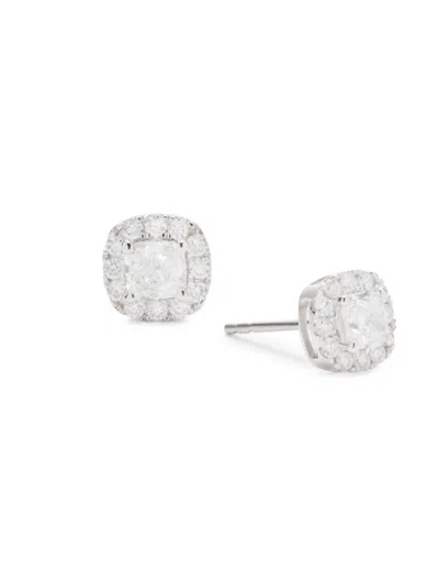 Saks Fifth Avenue Women's 14k White Gold & 0.7 Lab-grown Diamond Stud Earrings
