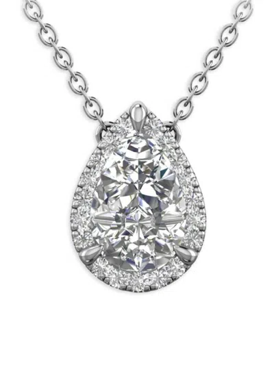 Saks Fifth Avenue Women's 14k White Gold & 0.75 Tcw Lab Grown Diamond Pendant