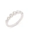 Saks Fifth Avenue Women's 14k White Gold & 0.95 Tcw Lab Grown Diamond Ring In White Gold
