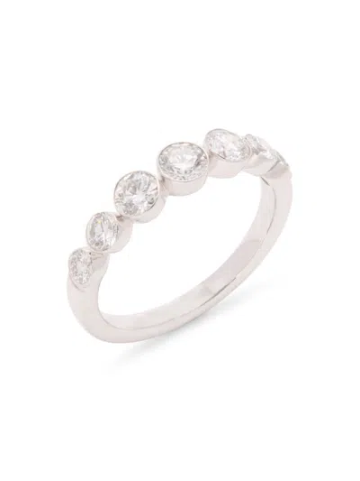 Saks Fifth Avenue Women's 14k White Gold & 0.95 Tcw Lab Grown Diamond Ring