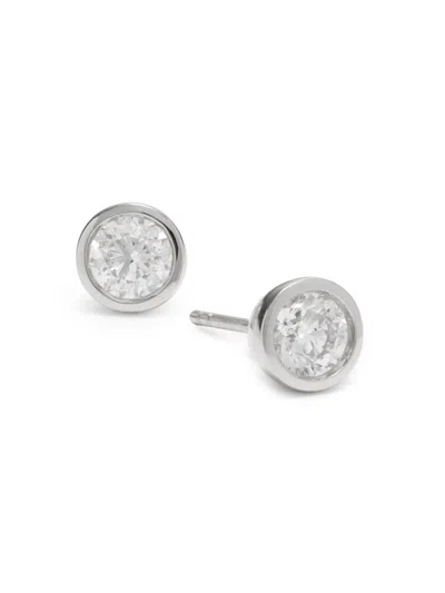 Saks Fifth Avenue Women's 14k White Gold & 1 Tcw Diamond Stud Earrings