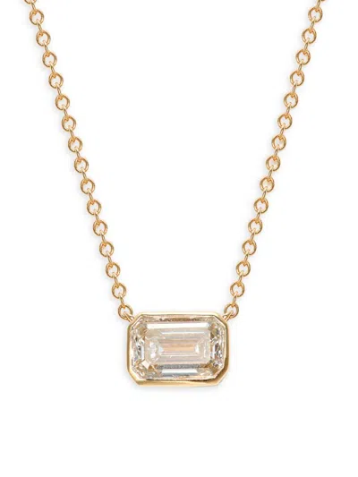 Saks Fifth Avenue Women's 14k White Gold & 1 Tcw Lab Grown Diamond Pendant Necklace